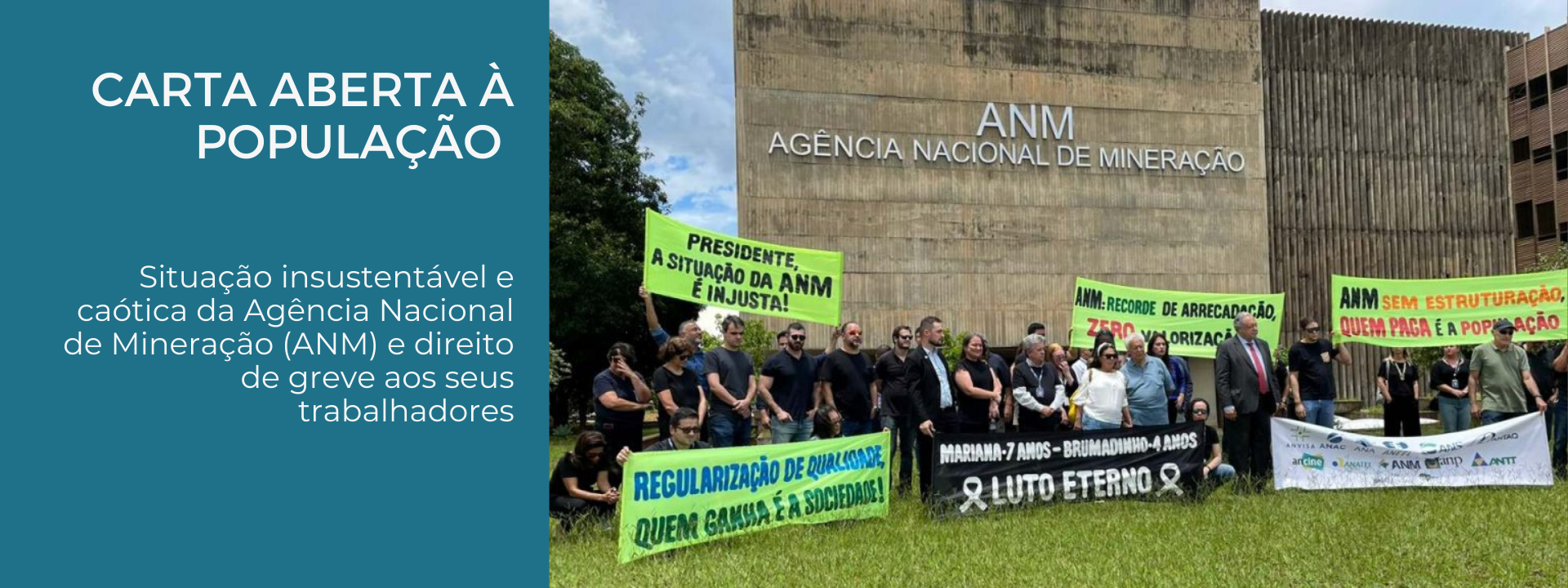 Carta aberta à população ANM